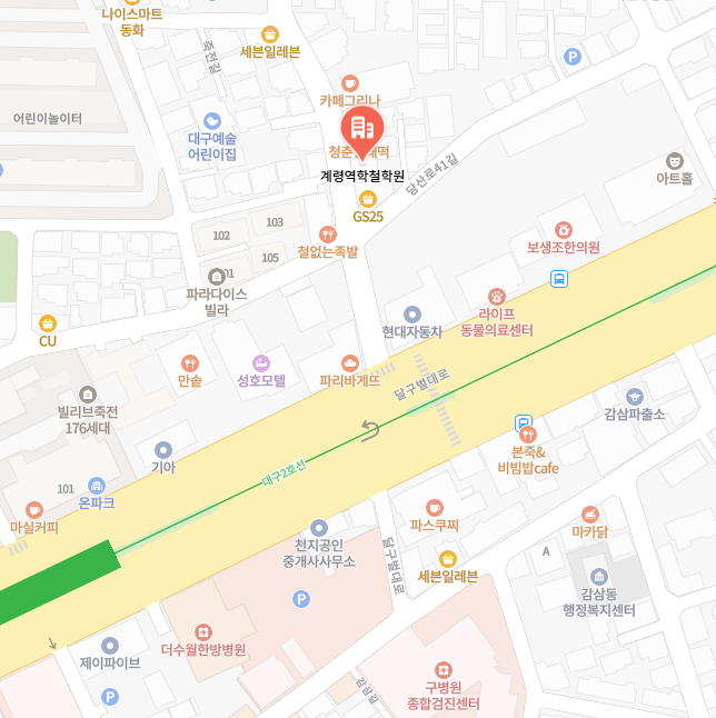 계령철학원 위치 지도